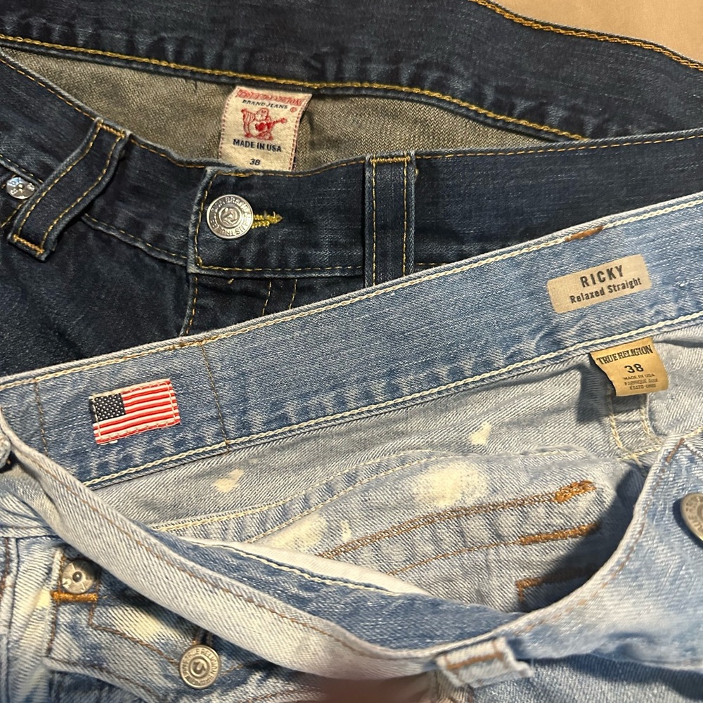 True Religion Men Blue Jeans shorts…… - Picture 3 of 7